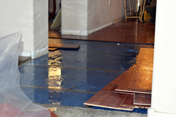 Professional Water Damage Restoration technician working in Swansboro, NC